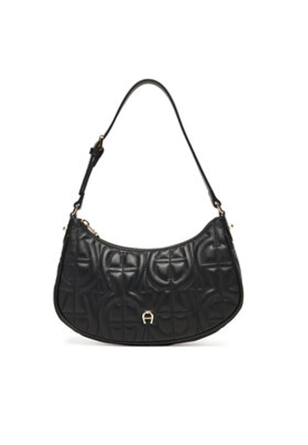 Aigner Torebka Diadora Xs 135041 Czarny. Kolor: czarny. Materiał: skórzane