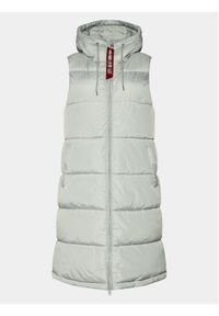 Alpha Industries Bezrękawnik Long Puffer Vest 108002 Szary Regular Fit. Kolor: szary. Materiał: syntetyk. Długość rękawa: bez rękawów