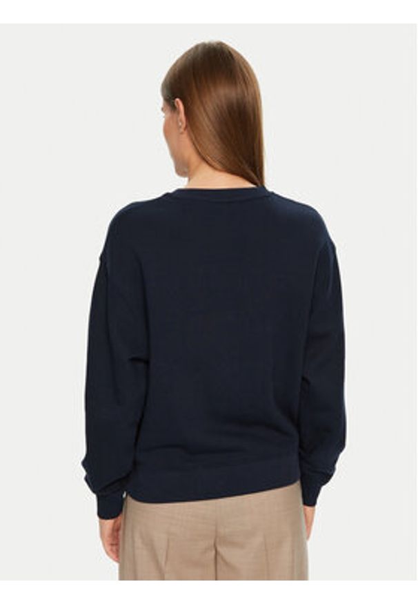 TOMMY HILFIGER - Tommy Hilfiger Bluza Modern Script WW0WW43844 Granatowy Regular Fit. Kolor: niebieski. Materiał: bawełna