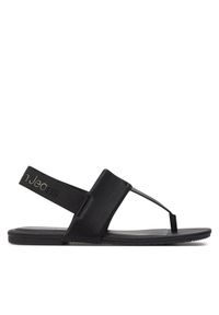 Calvin Klein Jeans Sandały Flat Sandal Toepost Dc YW0YW01344 Czarny. Kolor: czarny #1