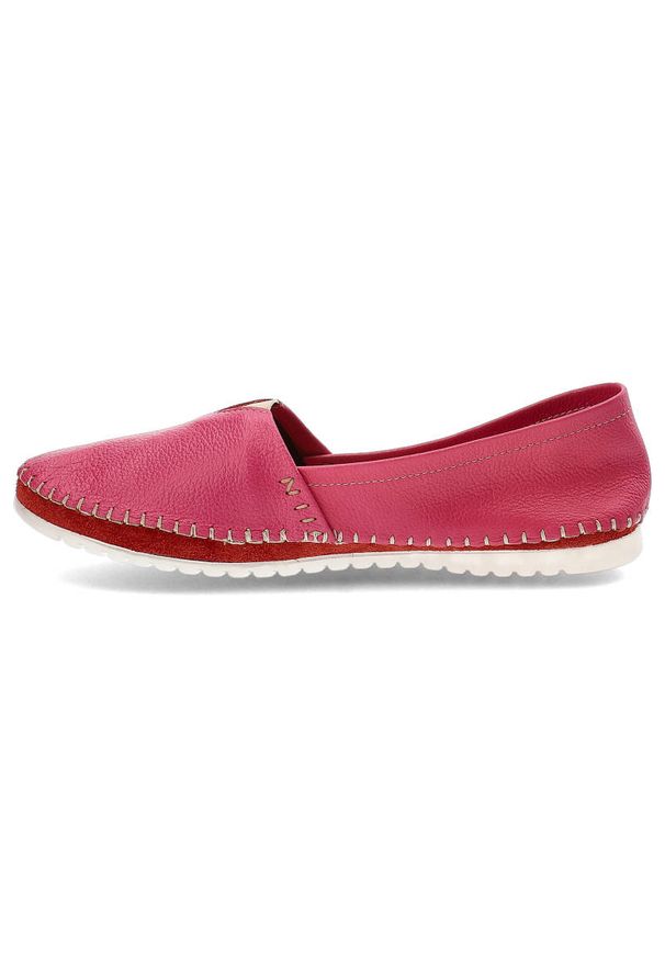 Różowe Półbuty Armodo Skórzane Wygodne Buty. Kolor: różowy. Materiał: skóra. Szerokość cholewki: normalna. Styl: elegancki, klasyczny