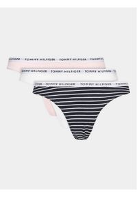 TOMMY HILFIGER - Komplet 3 par fig klasycznych Tommy Hilfiger. Materiał: bawełna. Wzór: kolorowy #1
