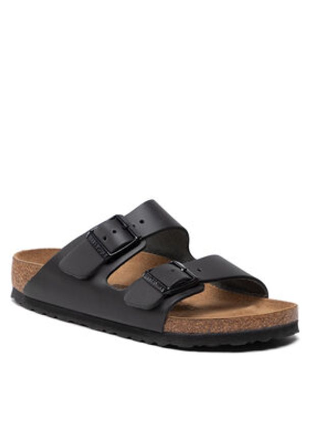 Birkenstock Klapki Arizona 0051193 Czarny. Kolor: czarny. Materiał: skóra