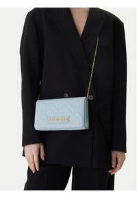 Love Moschino - LOVE MOSCHINO Torebka JC4079PP1OLA0701 Błękitny. Kolor: niebieski. Materiał: skórzane #1