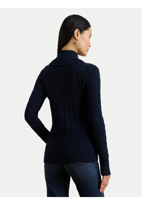 Lauren Ralph Lauren - LAUREN RALPH LAUREN Kardigan 200P03473001 Granatowy Regular Fit. Kolor: niebieski. Materiał: bawełna