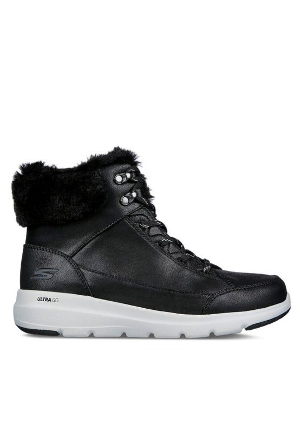 skechers - Skechers Botki Glacial Ultra Cozyly 144178/BLK Czarny. Kolor: czarny. Materiał: materiał