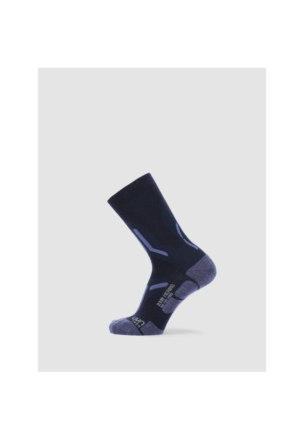 UYN - Trekking 2In Merino Mid Socks. Kolor: niebieski. Sport: turystyka piesza
