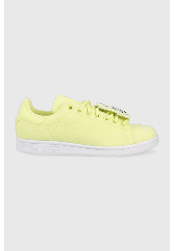 adidas Originals tenisówki Stan Smith GX8553 kolor żółty GX8553-PULYEL. Nosek buta: okrągły. Zapięcie: sznurówki. Kolor: żółty. Materiał: materiał, guma
