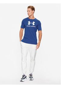 Under Armour T-Shirt Ua Sportstyle Logo Ss 1329590 Niebieski Loose Fit. Kolor: niebieski. Materiał: syntetyk