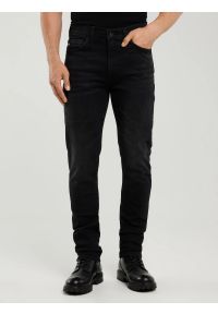 Big-Star - Jeansy męskie czarne Terry Carrot 956. Kolor: czarny. Styl: klasyczny, elegancki #1