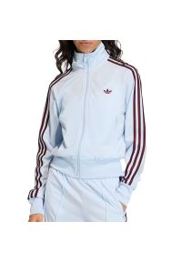 Adidas - Bluza damska adidas Originals Firebird Classic KC6574 - niebieska. Typ kołnierza: kołnierzyk stójkowy. Kolor: niebieski. Materiał: tkanina, poliester. Wzór: paski. Styl: sportowy, klasyczny #1