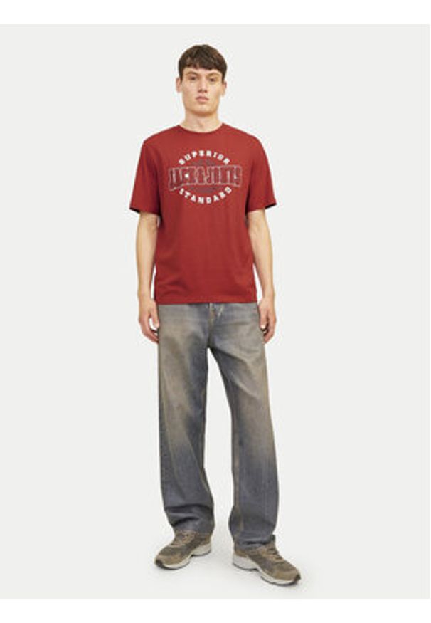 Jack & Jones - Jack&Jones T-Shirt Logo 12254862 Czerwony Standard Fit. Kolor: czerwony. Materiał: bawełna