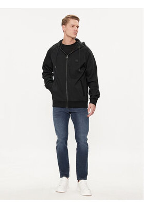BOSS - Boss Bluza Steele 85 50495272 Czarny Regular Fit. Kolor: czarny. Materiał: bawełna