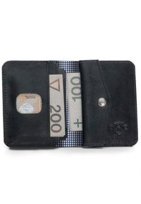 Solier - Skórzany cienki portfel męski z bilonówką SOLIER SW16A SLIM czarny. Kolor: czarny. Materiał: skóra #1