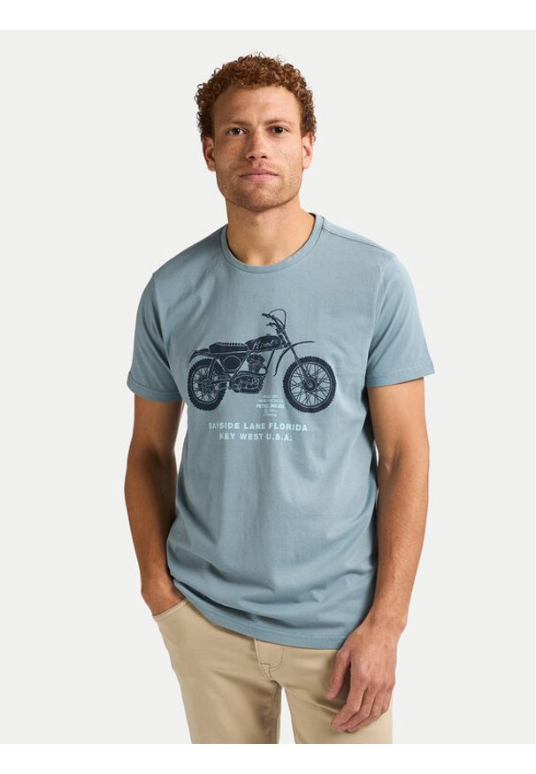Petrol Industries T-Shirt M-1050-TSR707 Niebieski Regular Fit. Kolor: niebieski. Materiał: bawełna
