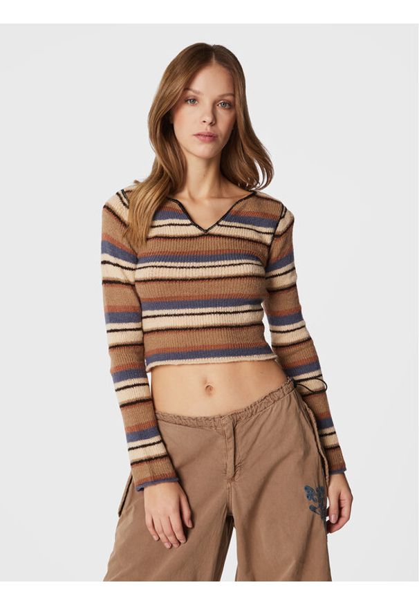 BDG Urban Outfitters Sweter 75438184 Brązowy Regular Fit. Kolor: brązowy. Materiał: syntetyk
