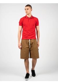 Geox Koszulka Polo "Sustainable" | M2510Q T2649 | Sustainable | Mężczyzna | Czerwony. Okazja: na co dzień. Typ kołnierza: polo. Kolor: czerwony. Materiał: bawełna. Wzór: kolorowy, aplikacja. Styl: klasyczny, casual #5