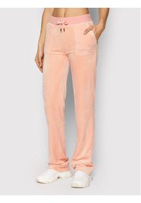 Juicy Couture Spodnie dresowe Del Ray JCAP180 Różowy Regular Fit. Kolor: różowy. Materiał: dresówka, syntetyk #1