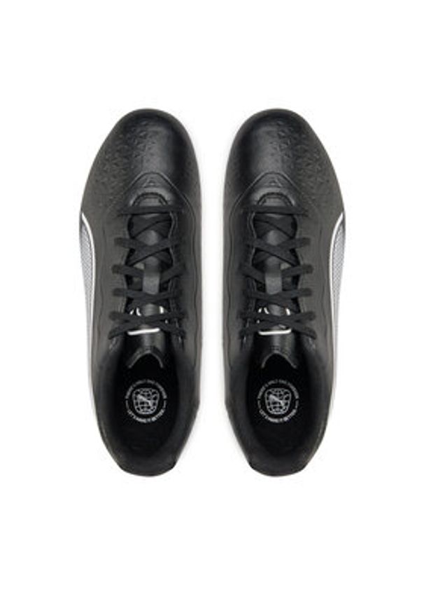 Puma Buty do piłki nożnej King Match Fg/Ag Jr 107573 01 Czarny. Kolor: czarny. Materiał: skóra