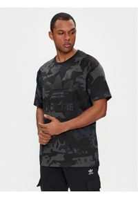Adidas - adidas T-Shirt Camo IS2892 Czarny Regular Fit. Kolor: czarny. Materiał: bawełna #1