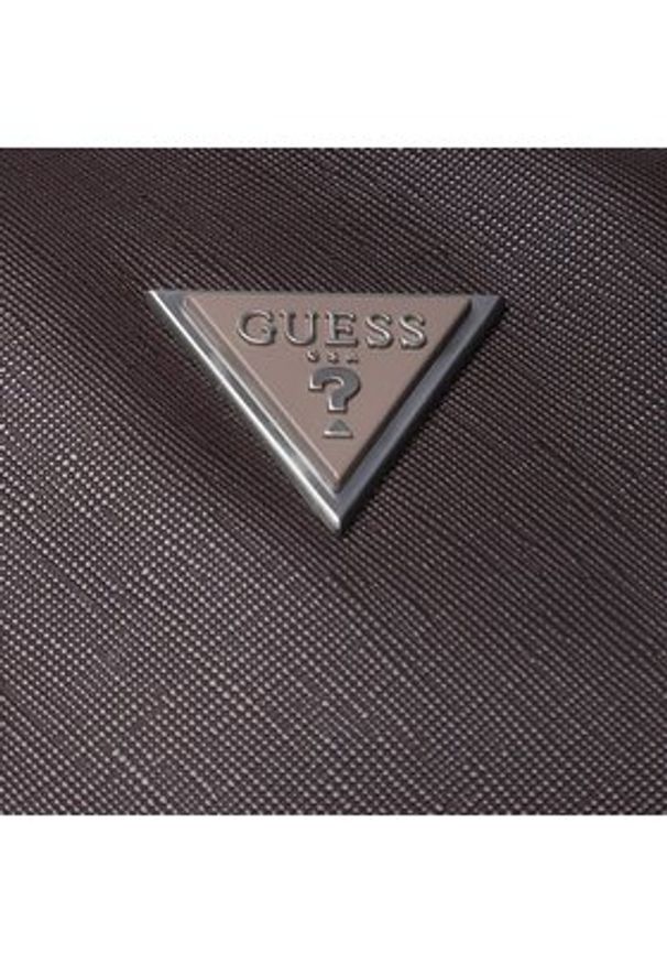 Guess Torba podróżna Certosa Saffiano Smart Travel TMECSA P3236 Bordowy. Kolor: czerwony. Materiał: skóra