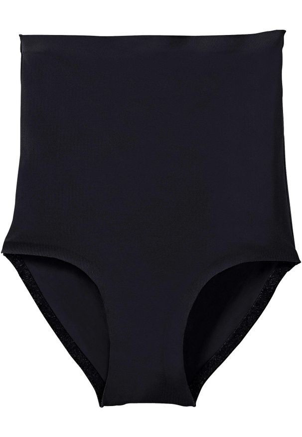bonprix - Bezszwowe figi shape, lekki stopień modelowania sylwetki. Kolor: czarny. Materiał: bawełna