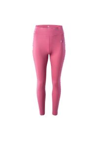 IQ - Damskie Legginsy Shoa. Kolor: fioletowy, pomarańczowy, różowy, wielokolorowy. Sport: bieganie