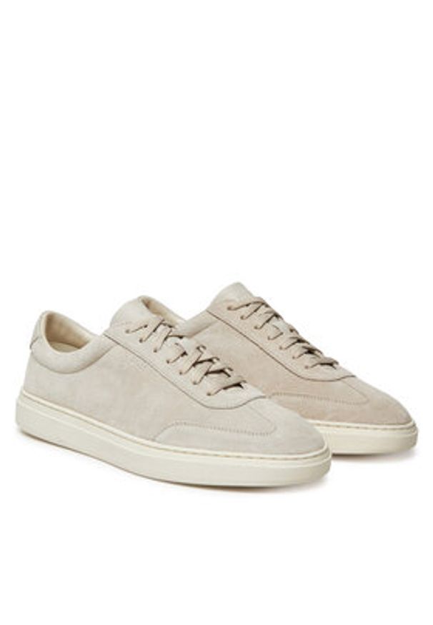 BOSS Sneakersy Kieran 50548715 Écru. Materiał: skóra