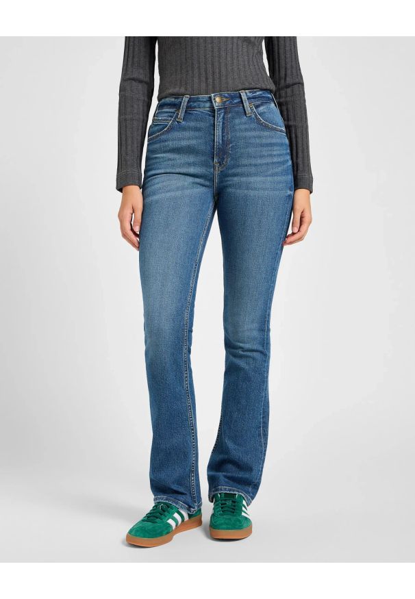 Lee - DAMSKIE SPODNIE LEE BREESE BOOT VALIANT BLUE 112355273