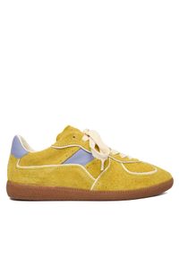 Nokwol Sneakersy August Zielony. Kolor: zielony. Materiał: skóra, zamsz
