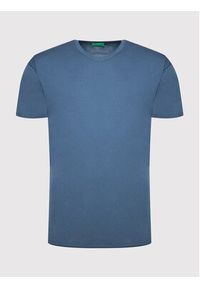 United Colors of Benetton - United Colors Of Benetton T-Shirt 3L7NU100X Granatowy Regular Fit. Kolor: niebieski. Materiał: bawełna #4