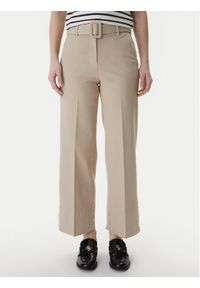Marella Spodnie materiałowe Nicchia 2613131074 Beżowy Regular Fit. Kolor: beżowy. Materiał: bawełna #1