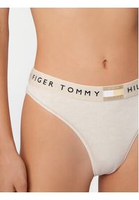 TOMMY HILFIGER - Tommy Hilfiger Stringi UW0UW06039 Beżowy. Kolor: beżowy. Materiał: bawełna #2