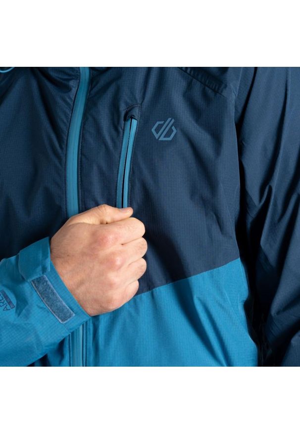 DARE 2B - Męska wodoodporna kurtka Breathe Out. Kolor: niebieski. Materiał: tkanina. Sport: turystyka piesza