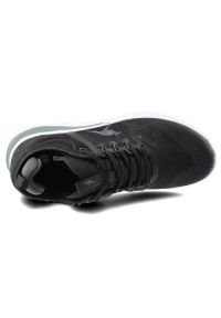 KangaRoos - Szare Sneakersy Kangaroos Damskie Sportowe Buty. Okazja: na co dzień. Kolor: czarny. Materiał: materiał #4