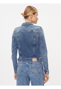Tommy Jeans Kurtka jeansowa Vivianne DW0DW17213 Niebieski Slim Fit. Kolor: niebieski. Materiał: bawełna