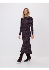 Reserved - Sukienka w groszki - wielobarwny. Materiał: wiskoza. Wzór: grochy #1