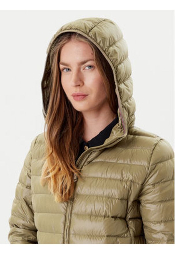 TOMMY HILFIGER - Tommy Hilfiger Kurtka puchowa WW0WW46788 Khaki Regular Fit. Kolor: brązowy. Materiał: syntetyk