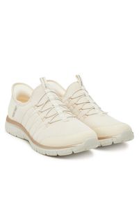 skechers - Skechers Sneakersy Virtue-Glow 104426/NTGD Beżowy. Kolor: beżowy. Materiał: materiał