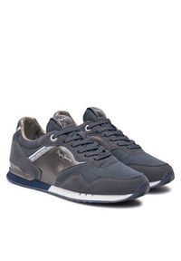 Pepe Jeans Sneakersy PLS40023 Granatowy. Kolor: niebieski. Materiał: materiał #3