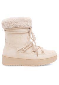 Jenny Fairy Śniegowce WS290101-01 Beżowy. Kolor: beżowy. Materiał: materiał #1