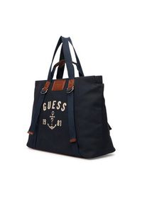 Guess Torba weekendowa HMOSCM P6246 Granatowy. Kolor: niebieski. Materiał: materiał #4