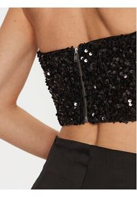 BARDOT Top Eleni 59112TB2 Czarny Slim Fit. Kolor: czarny. Materiał: syntetyk #4