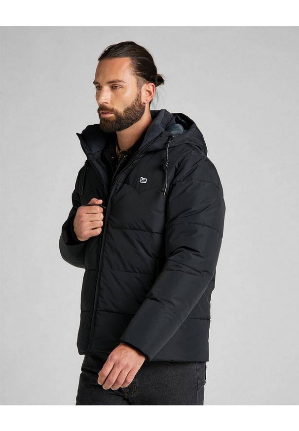 Lee - LEE PUFFER JACKET MĘSKA KURTKA ZIMOWA BLACK L88BNY01. Sezon: zima