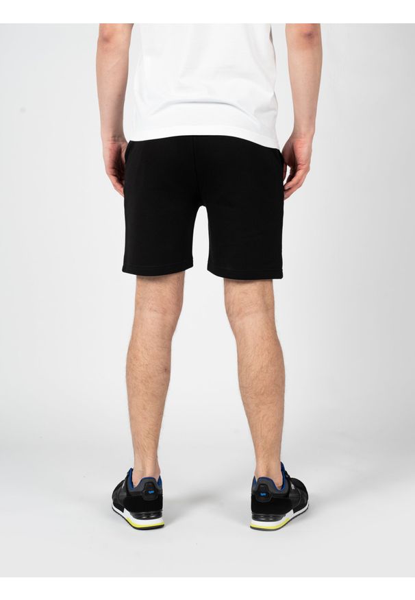 Iceberg Szorty | D0216300 | Mężczyzna | Czarny. Okazja: na co dzień. Kolor: czarny. Materiał: bawełna. Wzór: nadruk. Sezon: lato. Styl: casual