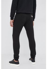 Trussardi Jeans - Trussardi - Spodnie. Kolor: czarny. Materiał: dzianina. Wzór: nadruk #2