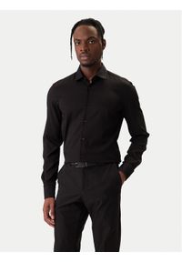 Hugo - HUGO Koszula Kenno 50551242 Czarny Slim Fit. Kolor: czarny. Materiał: wiskoza #1
