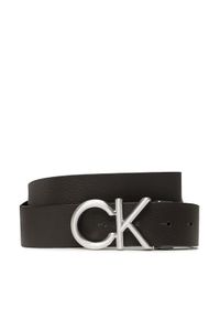 Calvin Klein Pasek Męski Adj/Rev Ck Metal Bombe Pb 35Mm K50K510630 Czarny. Kolor: czarny. Materiał: skóra