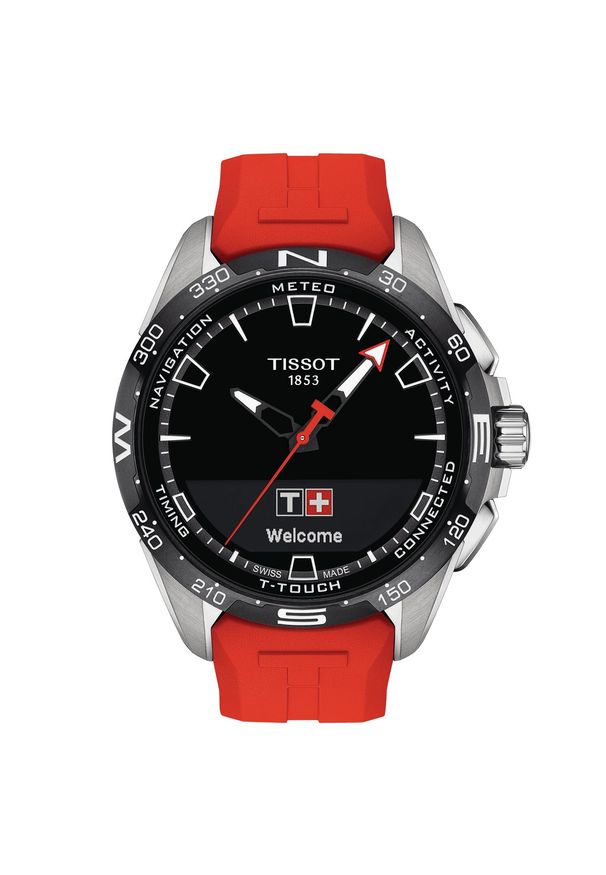 Zegarek Męski TISSOT Connect Solar T-TOUCH T121.420.47.051.01. Rodzaj zegarka: cyfrowe. Materiał: koronka. Styl: casual, klasyczny, sportowy