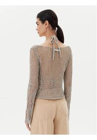 Pinko - PINKO Sweter Denali 104749 A2FB Szary Regular Fit. Kolor: szary. Materiał: syntetyk #3